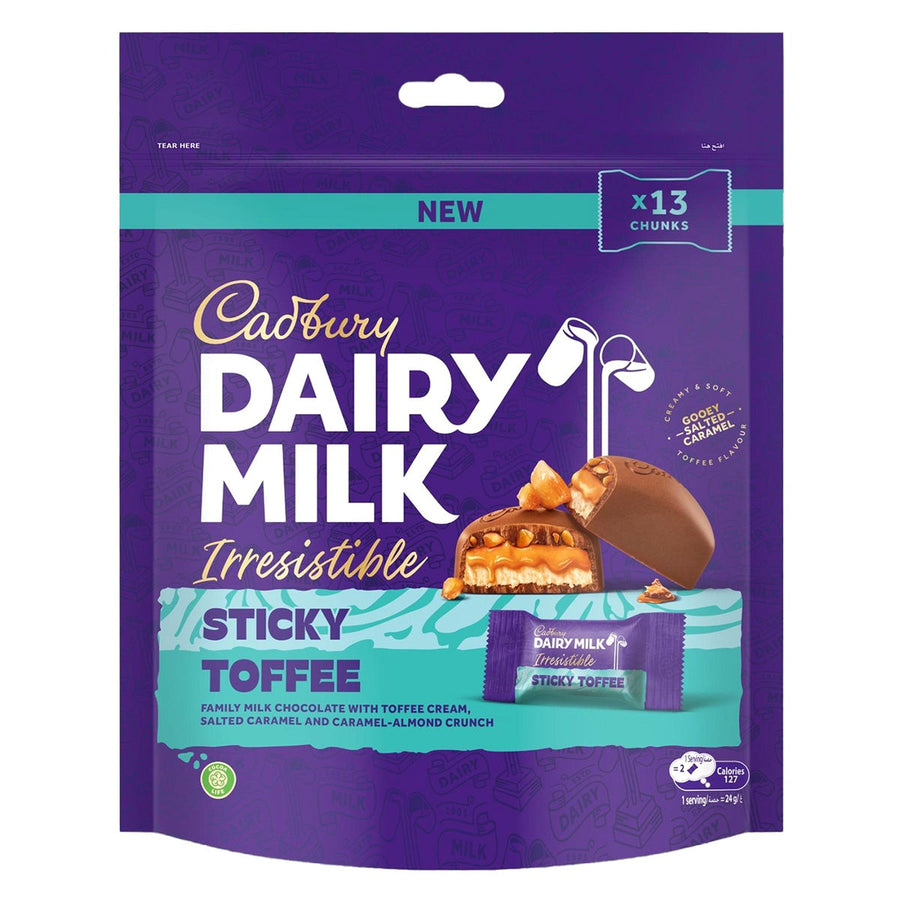 CADBURY DAIRY MILK STICKY TOFFEE CHOCOLATE 136.5G