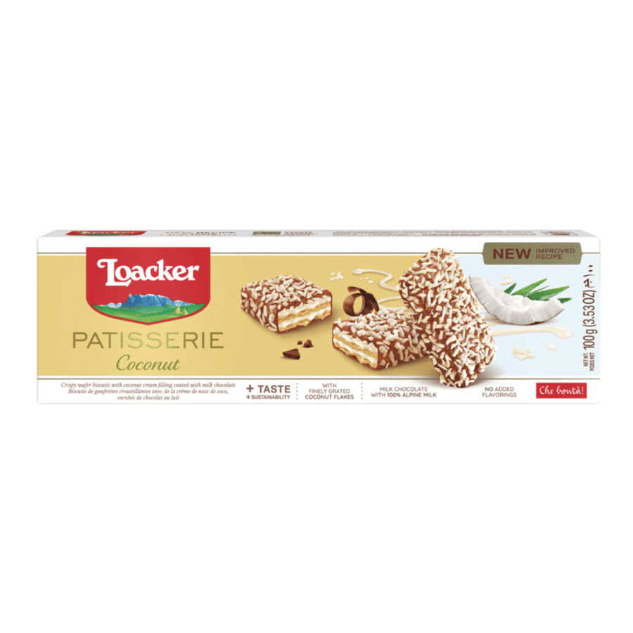 LOACKER PATISSERIE SNACK COCONUT 126 GMS