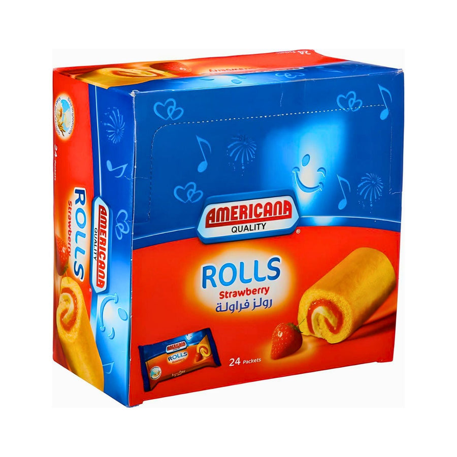 Americana Rolls Strawberry 24pcs