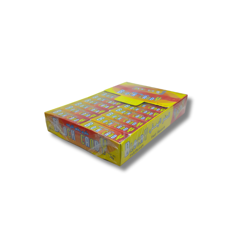 BLOCK CANDY FRUIT FLAVOURS  60PCS - 510G