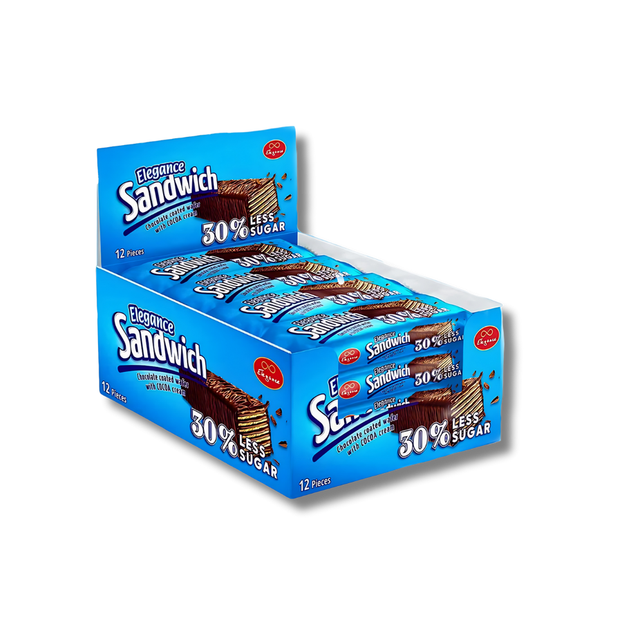 Elegance Sandwich Wafer With Cocoa Cream 12x50g