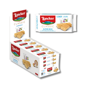 LOACKER CLASSIC ALPINE MILK WAFER 25X30G