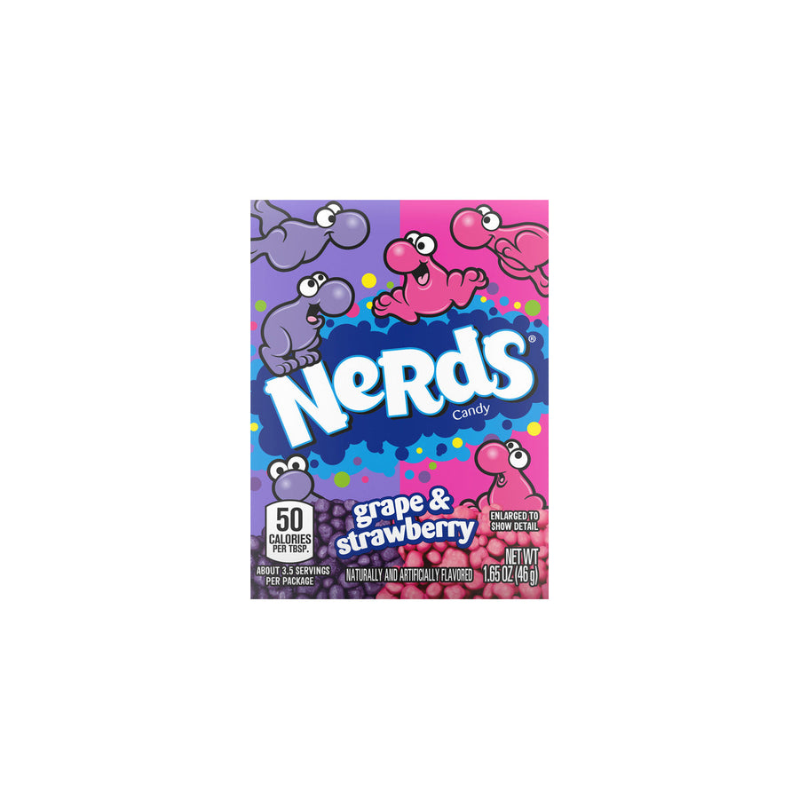 NERDS GRAPE STRAWBERRY & GRAPE FLAVOR CANDY 46G
