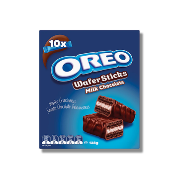 OREO WAFER STICKS MILK CHOCOLATE 10X12.8G