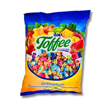 TOFFEE SOFT CHEW CANDY WITH FRUIT FLAVOUR 900G